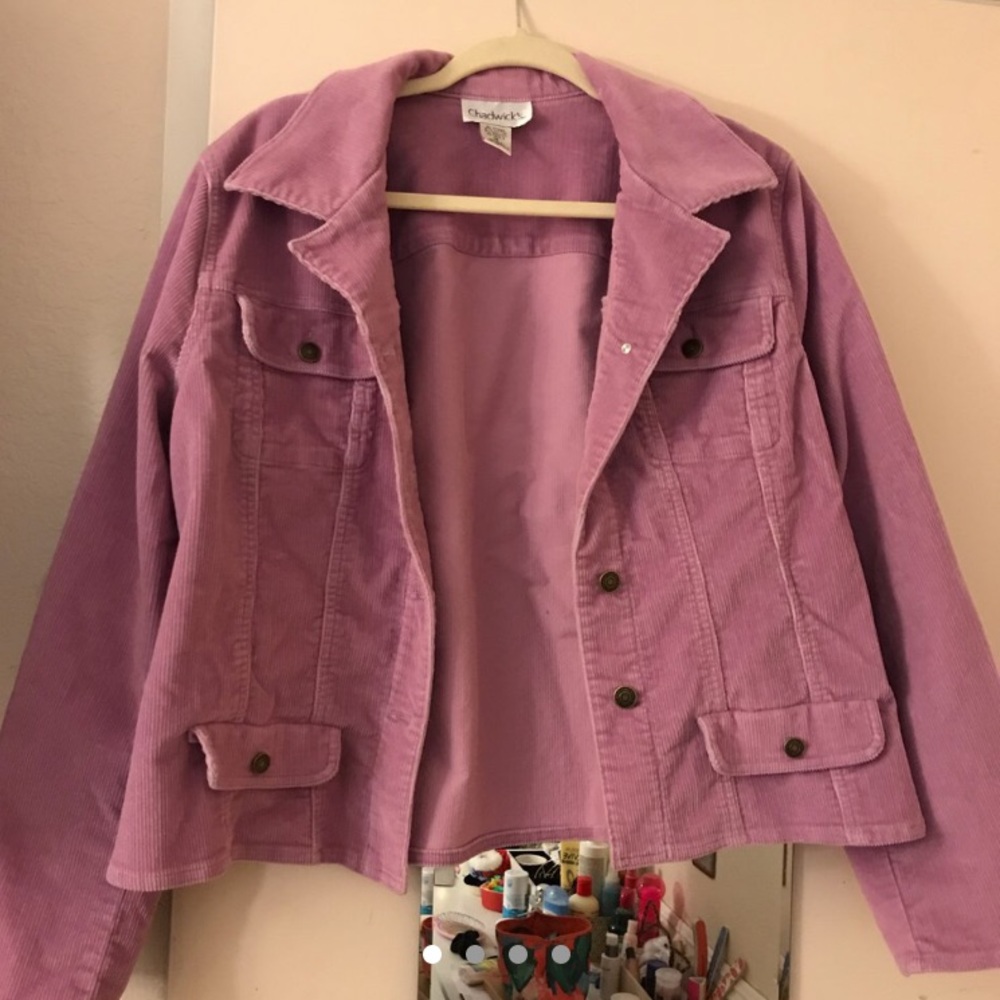 Chadwicks lavender corduroy jacket
